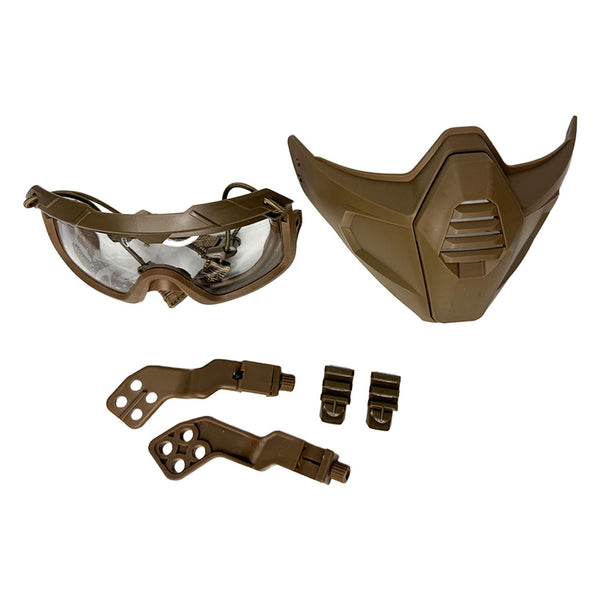 Tan Split Type Face Mask