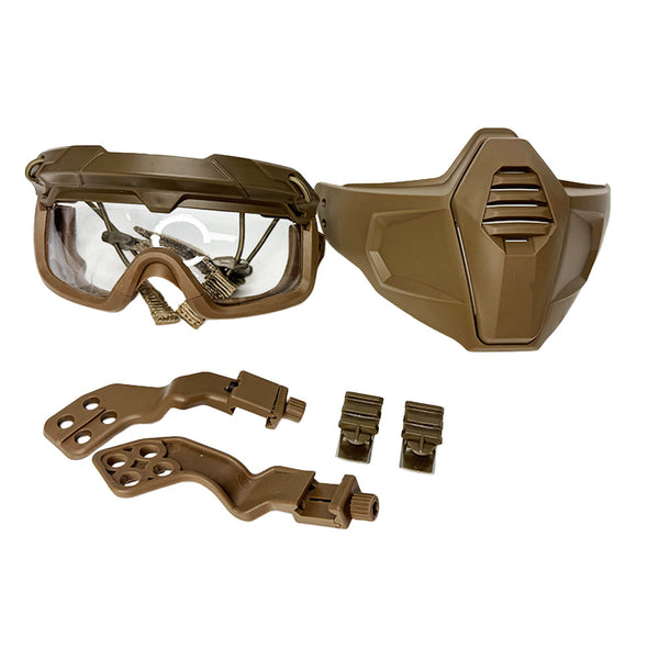 Tan Split Type Face Mask