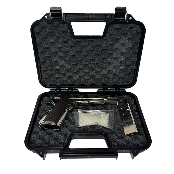 GOLDEN EAGLE 3305SV GM1911 GEL BLASTER GREEN GAS POWERED GAS BLOWBACK (Chrome)